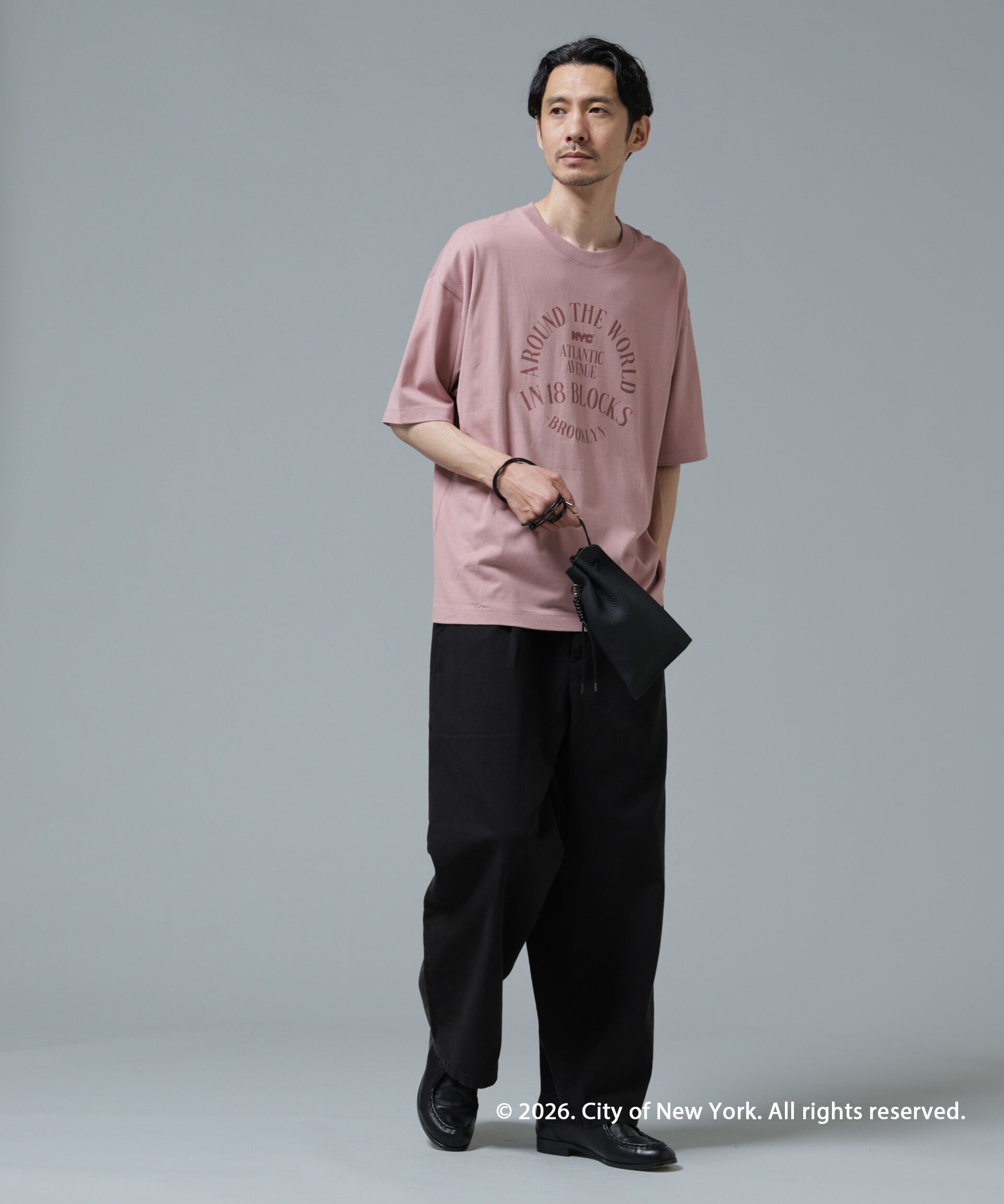 nano･universe「GOOD ROCK SPEED&times;Anti Soaked(R) 汗染み防止 NYC Tシャツ」|Tシャツ・カットソー|