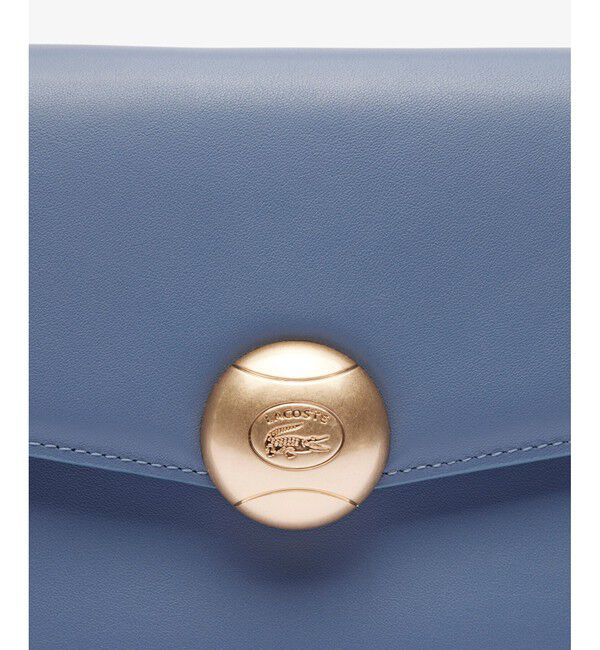LACOSTE「テニスブリス レザーミディアムショルダーバッグ ダブルストラップ 2WAY」|ハンドバッグ|
