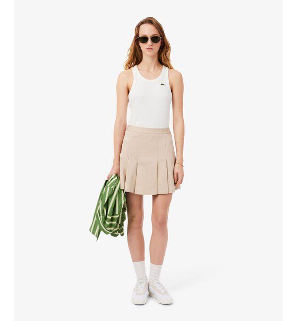 LACOSTE「ストレッチコットンプリーツスカート」|スカート|
