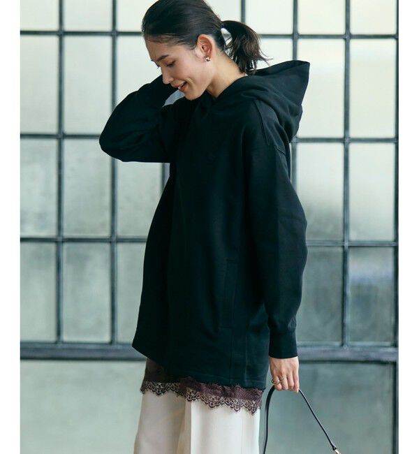 LACOSTE「裏パイルスウェットフーディー」|パーカー|