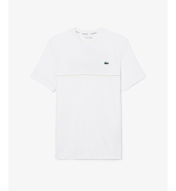 LACOSTE「ウルトラドライ バックプリント鹿の子地Tシャツ」|Tシャツ・カットソー|