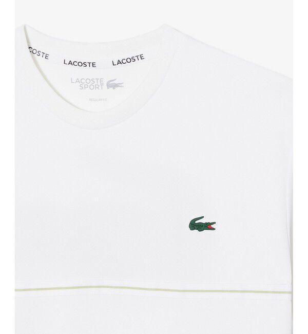 LACOSTE「ウルトラドライ バックプリント鹿の子地Tシャツ」|Tシャツ・カットソー|
