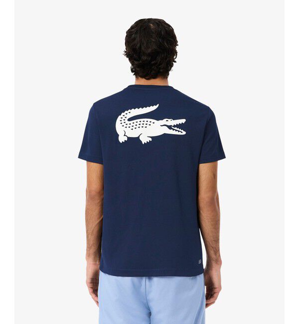 LACOSTE「ウルトラドライ バックプリント鹿の子地Tシャツ」|Tシャツ・カットソー|