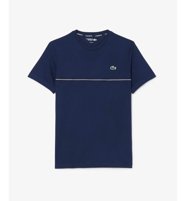 LACOSTE「ウルトラドライ バックプリント鹿の子地Tシャツ」|Tシャツ・カットソー|