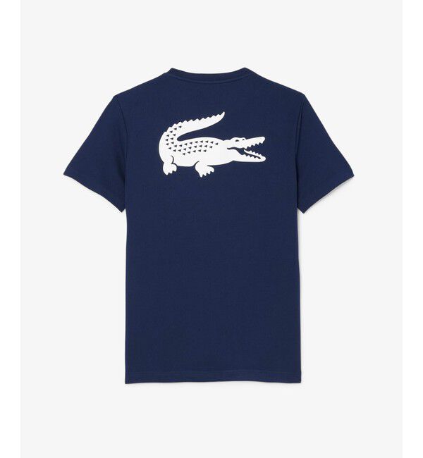 LACOSTE「ウルトラドライ バックプリント鹿の子地Tシャツ」|Tシャツ・カットソー|