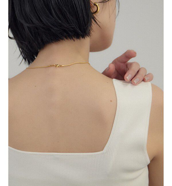 SALON adam et rope'「シルクリブタンクトップ」|タンクトップ|