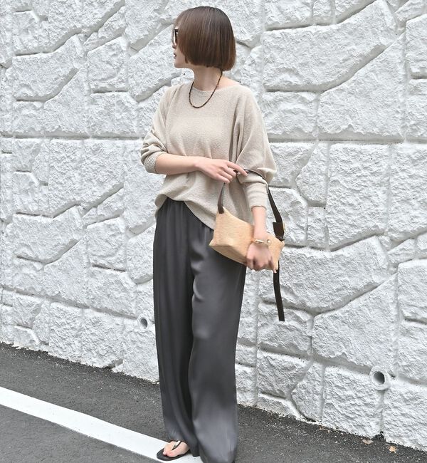 qualite「【夏まで快適に着られる】camifine ニットプルオーバー」|Tシャツ・カットソー|