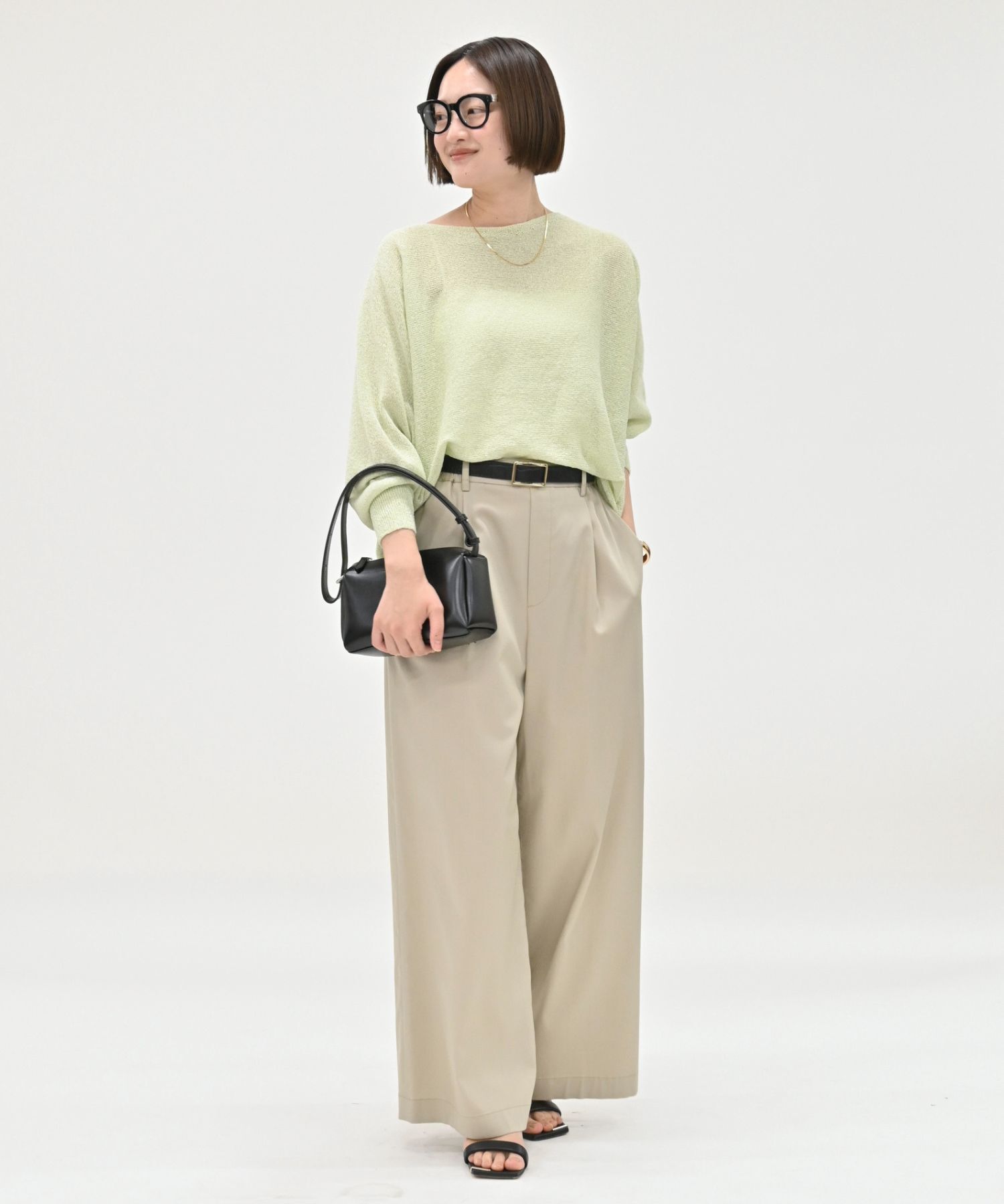 qualite「【夏まで快適に着られる】camifine ニットプルオーバー」|Tシャツ・カットソー|