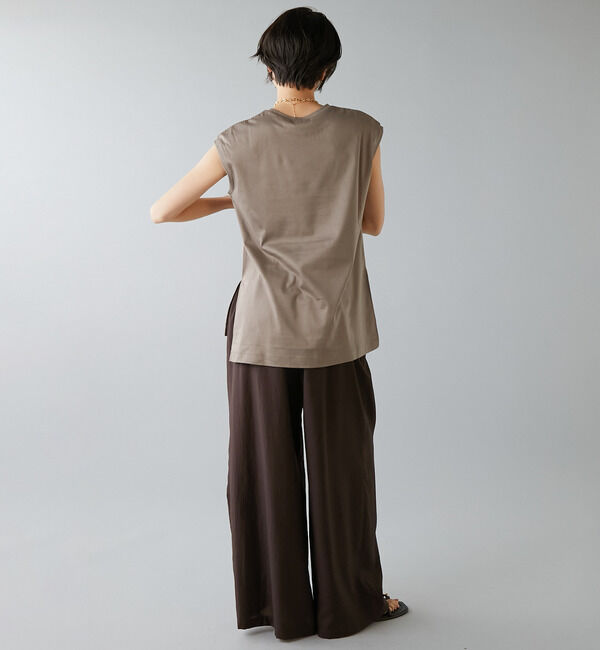 Liesse「ベーシックノースリーブトップス」|Tシャツ・カットソー|