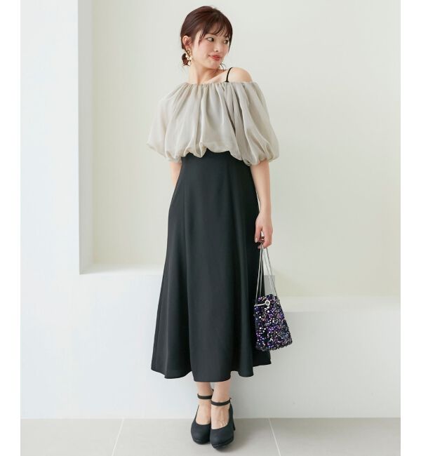 MAJESTICLEGON「2wayシフォンボレロセットドレス」|ドレス|