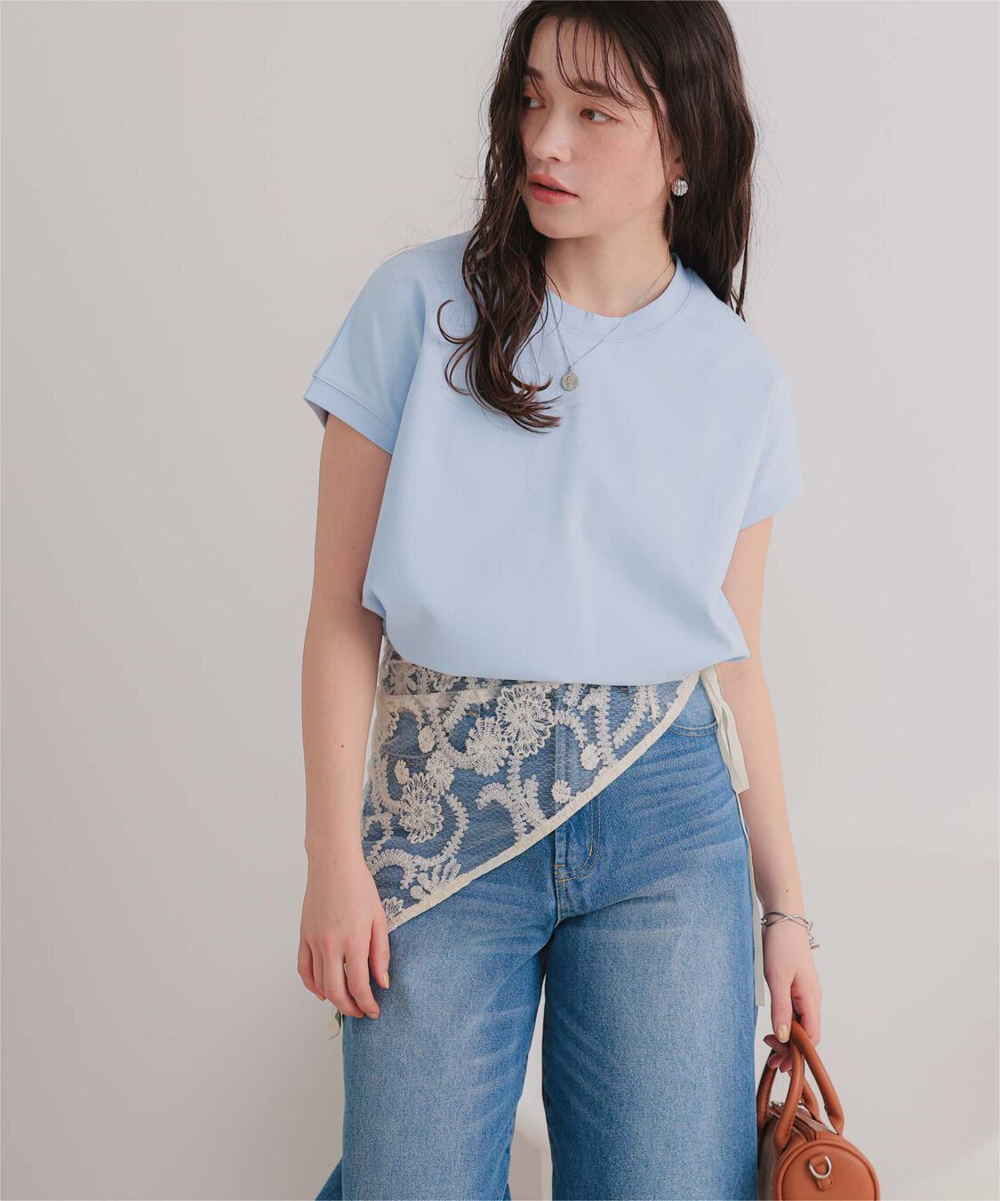 titivate「機能性カットソーフレンチスリーブトップス」|Tシャツ・カットソー|