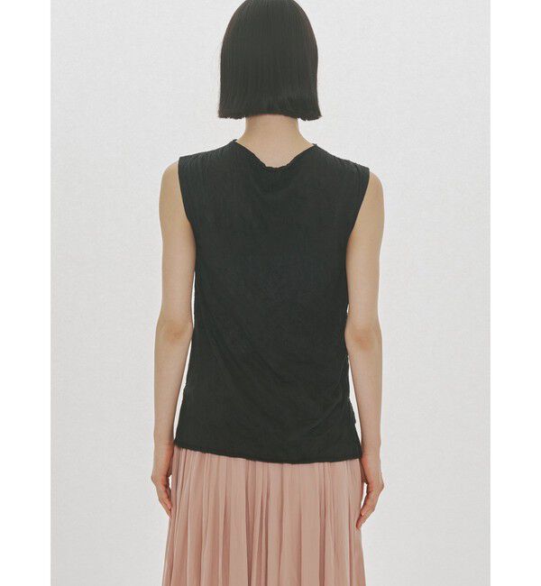 MIDIUMISOLID「MIDIUMISOLID for Ladies シースルーハイネックノースリーブインナー」|Tシャツ・カットソー|