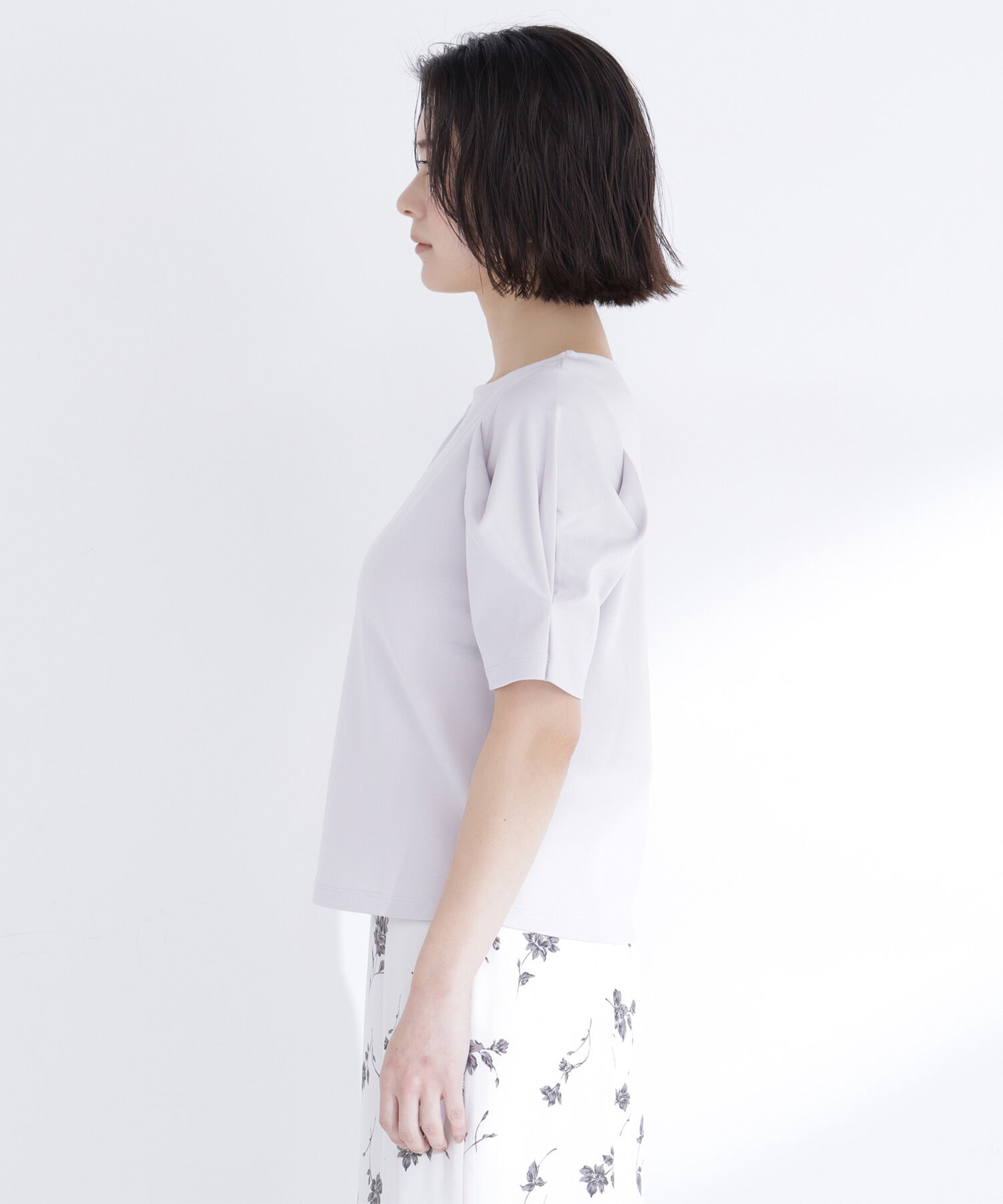  「ベーシックTシャツ フォルムスリーブ」|Tシャツ・カットソー|