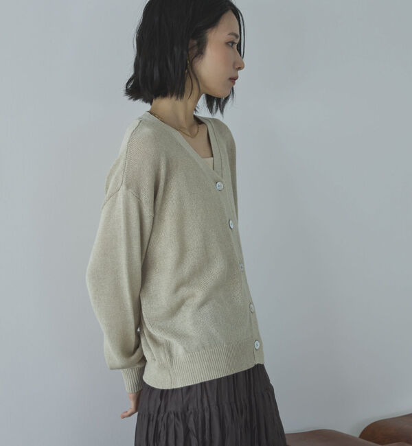 Doux archives「ペーパーヤーンカシュクールカーディガン」|カーディガン|