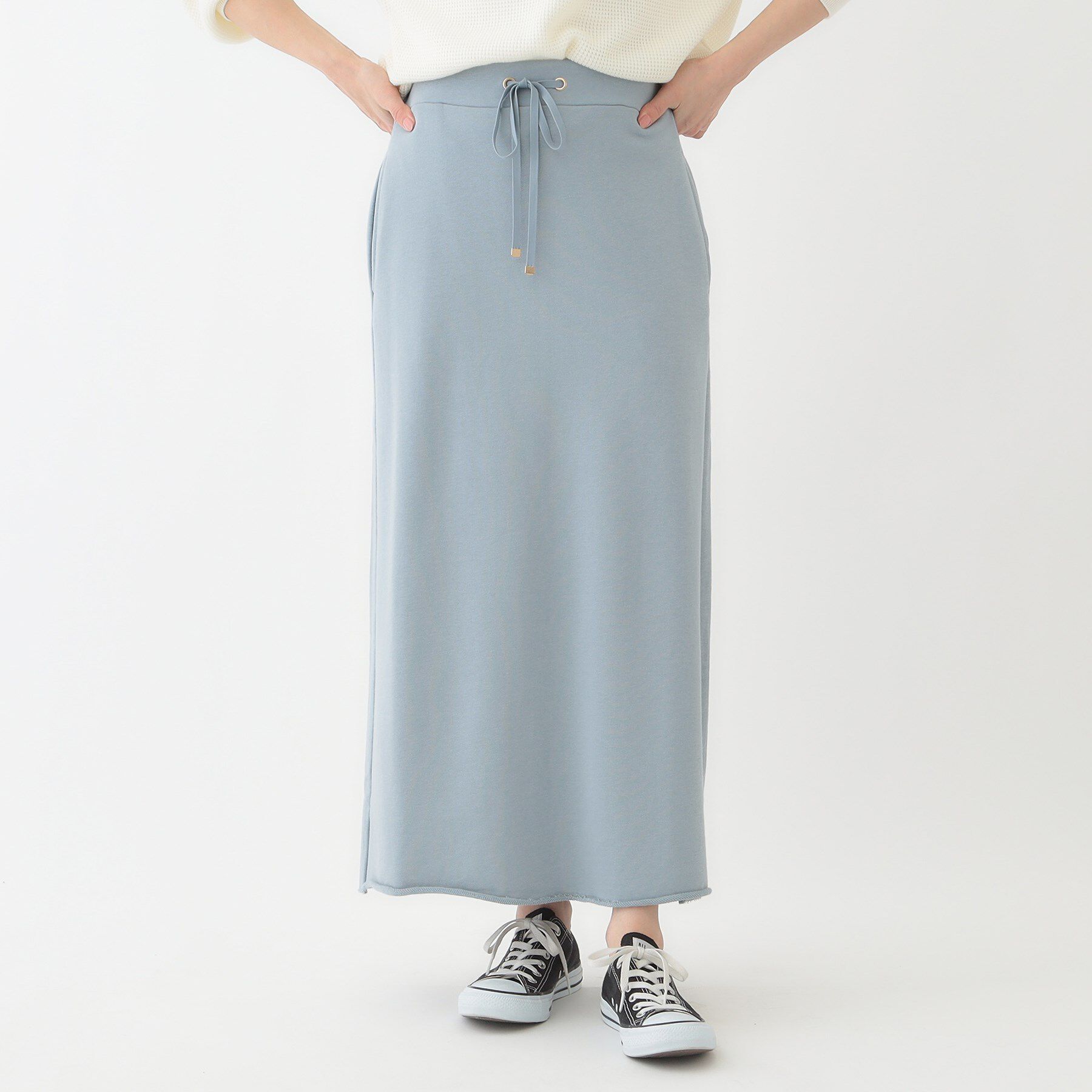 SHOO･LA･RUE「カジュアルスタイルに 裏毛Aラインスカート」|スカート|
