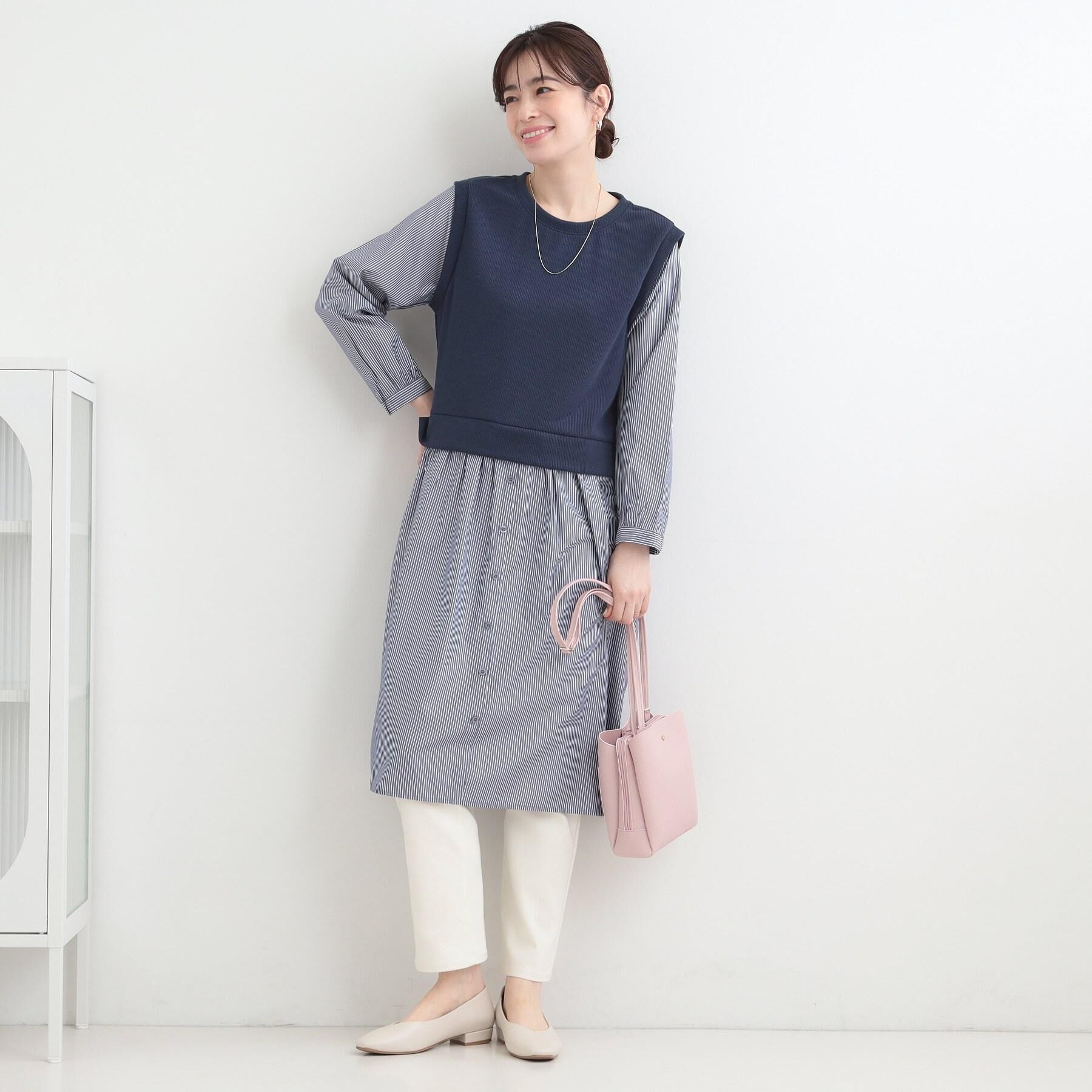 SHOO･LA･RUE「【SHOO・LA・RUE DENIM】大人のきれいめカジュアルに デニムテーパードパンツ」|デニム|