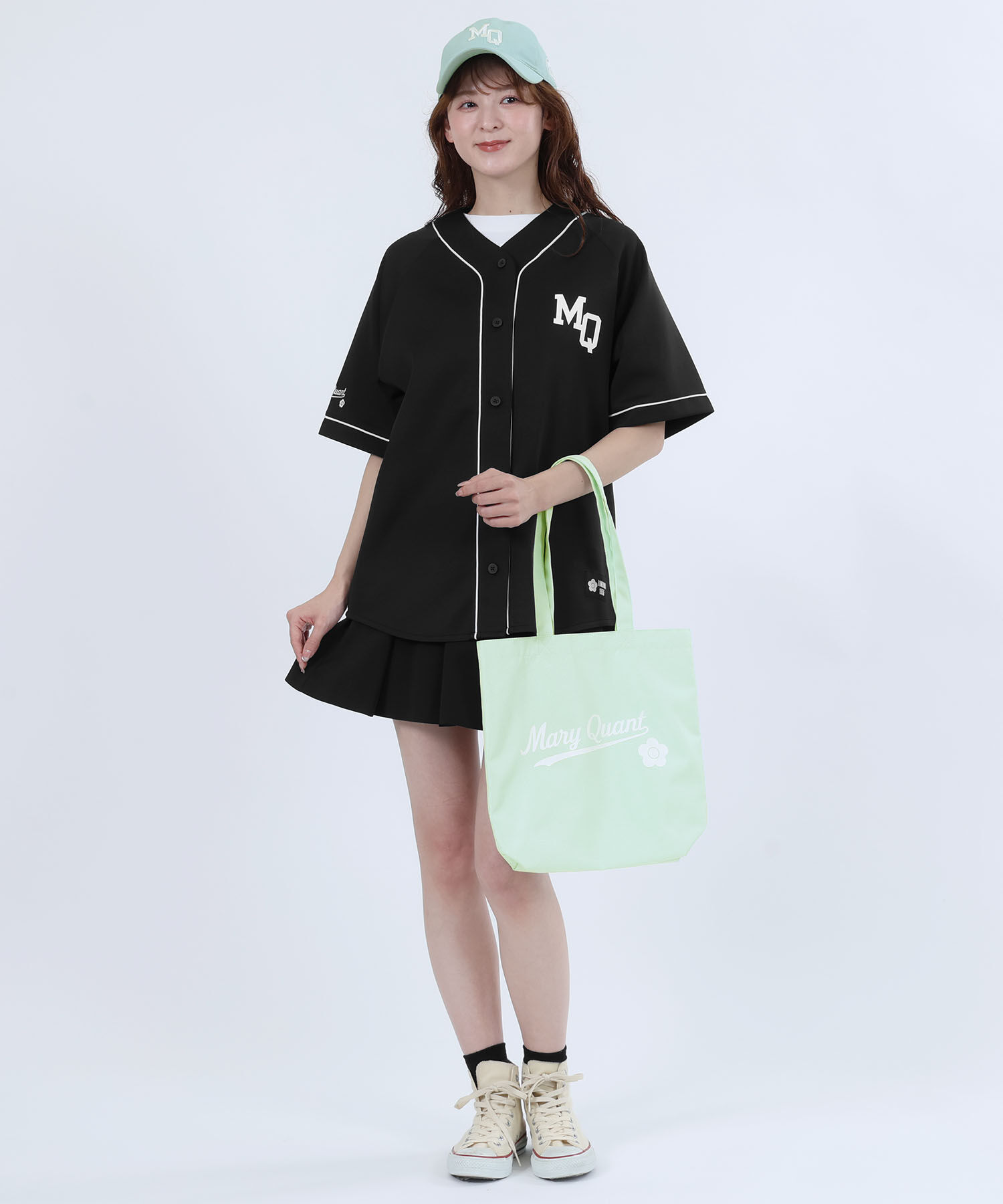 MARY QUANT「ベースボールロゴ トート」|トートバッグ|