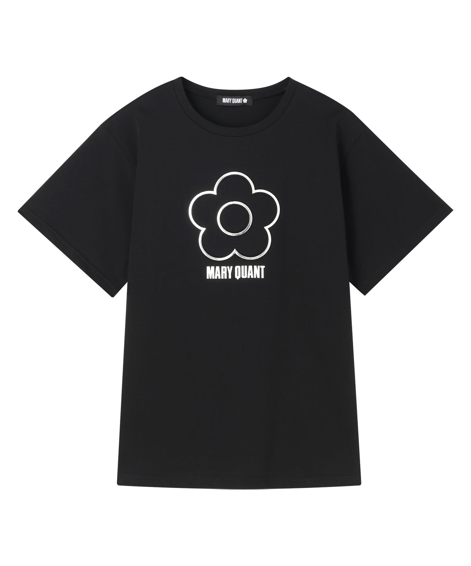 MARY QUANT「エンボスプリント Tシャツ」|Tシャツ・カットソー|ブラック