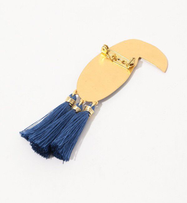 TOMORROWLAND GOODS「MERCEDES SALAZAR BIRD GOLDEN BLUE ブローチ」|ブローチ・コサージュ|