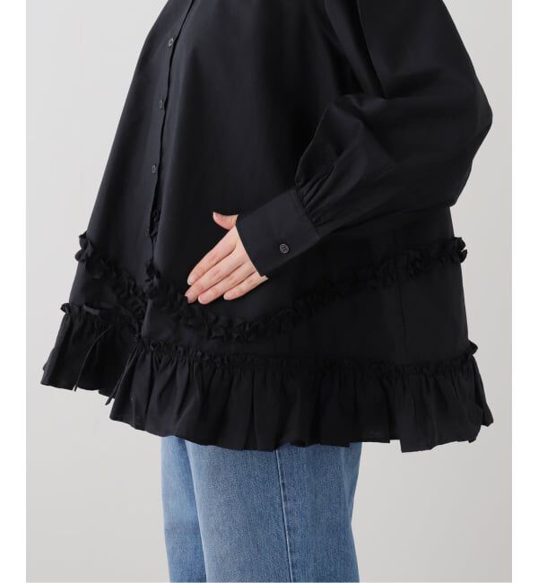 SLOBE IENA「crinkle crinkle crinkle frill hem long sleeve shirts CC-4503」|シャツ・ブラウス|