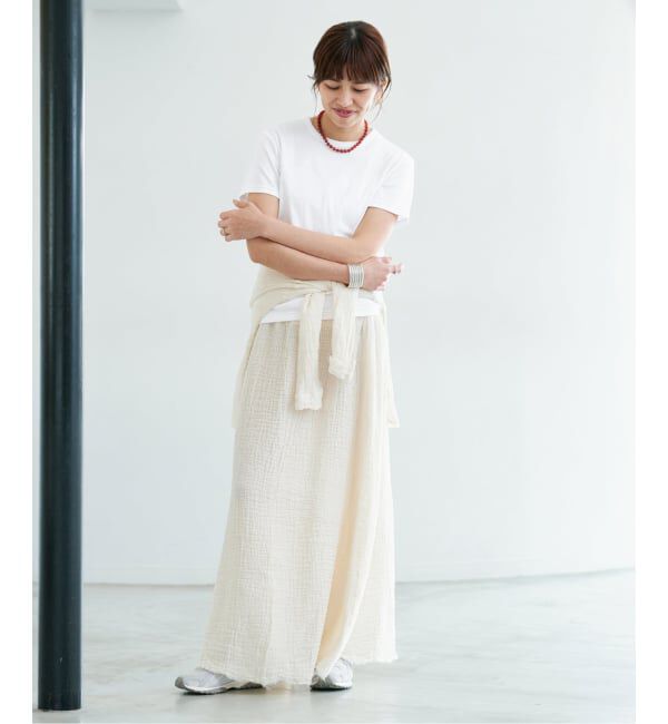 IENA「《追加2》ATON/エイトン 別注 SUVIN FRAISE ショートスリーブ Tシャツ」|Tシャツ・カットソー|