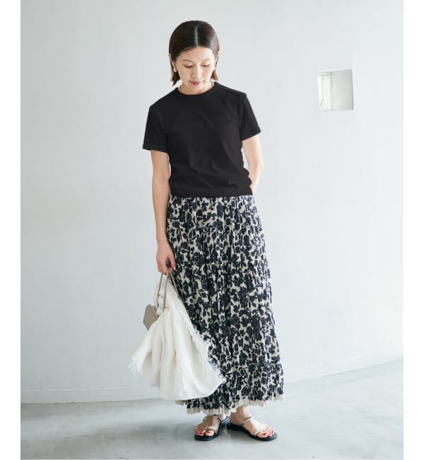 IENA「《追加2》ATON/エイトン 別注 SUVIN FRAISE ショートスリーブ Tシャツ」|Tシャツ・カットソー|