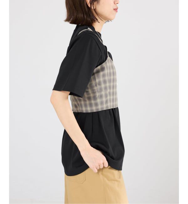 IENA「GGG/ジージージー CN PLEAT T Tシャツ 02-01-1868」|Tシャツ・カットソー|