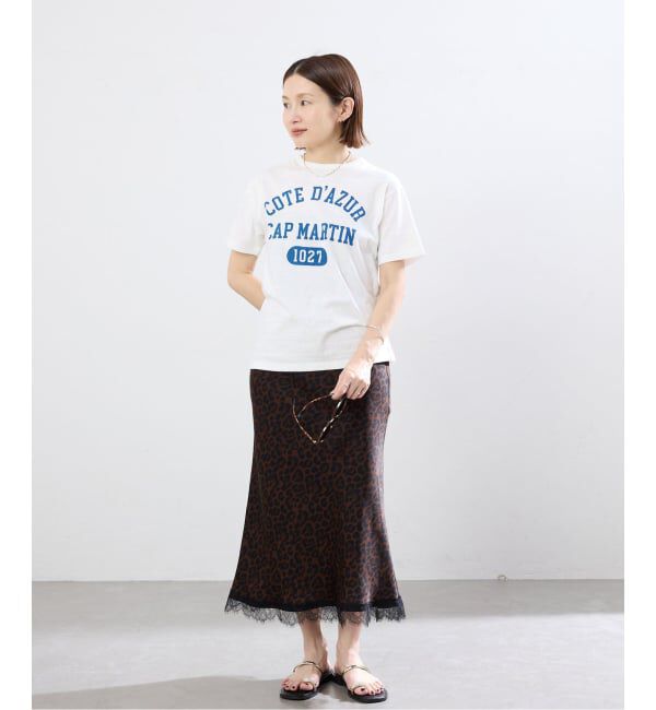 IENA「BLACK COTE D'AZUR ロゴTシャツ」|Tシャツ・カットソー|