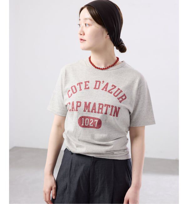 IENA「BLACK COTE D'AZUR ロゴTシャツ」|Tシャツ・カットソー|