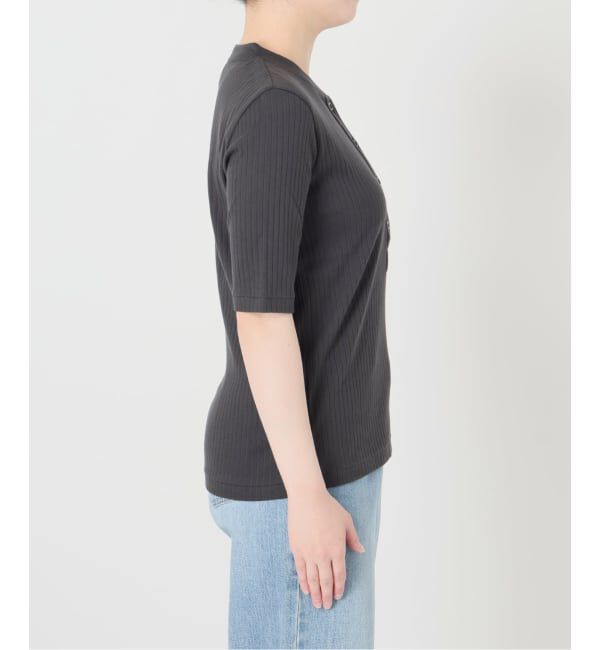 IENA「《予約》ワイドリブヘンリープルオーバー」|Tシャツ・カットソー|