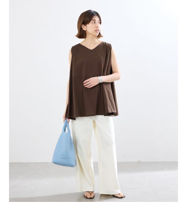 IENA「《予約》オーガニックコットン テントラインプルオーバー」|Tシャツ・カットソー|