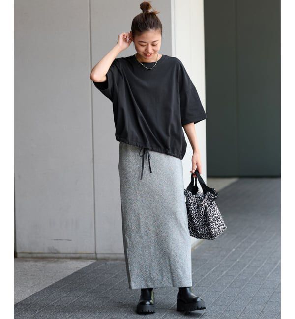 JOURNAL STANDARD relume「《追加3》ギャザーヘムショートスリーブTシャツ」|Tシャツ・カットソー|