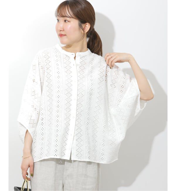 JOURNAL STANDARD relume「コットンカットワーク刺繍ポンチョブラウス」|シャツ・ブラウス|