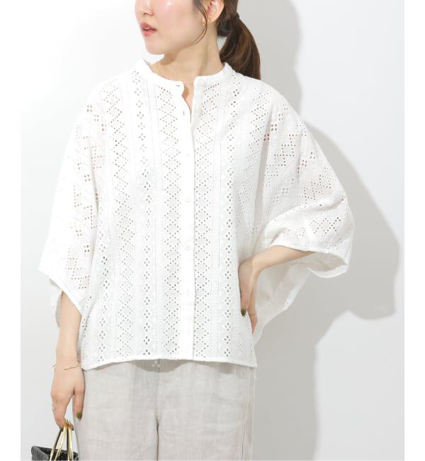 JOURNAL STANDARD relume「コットンカットワーク刺繍ポンチョブラウス」|シャツ・ブラウス|