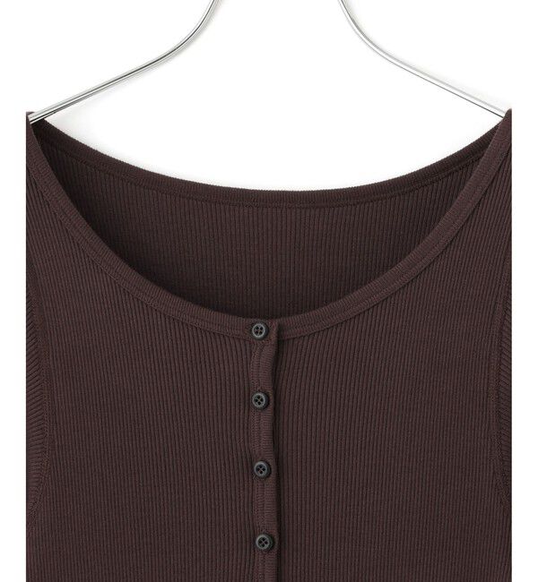ADAM ET ROPE'「ハーフスリーブリブTシャツ」|Tシャツ・カットソー|