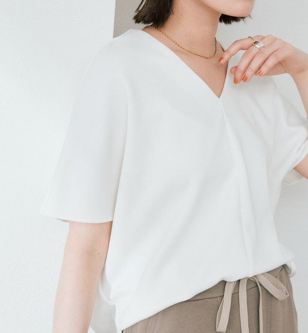  「【セットアップ着用可能/接触冷感機能付き】ドレーピーカットソー」|Tシャツ・カットソー|
