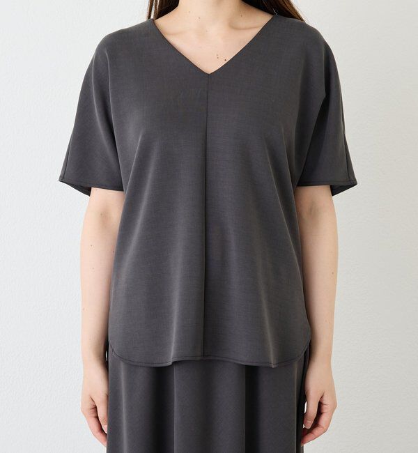  「【セットアップ着用可能/接触冷感機能付き】ドレーピーカットソー」|Tシャツ・カットソー|