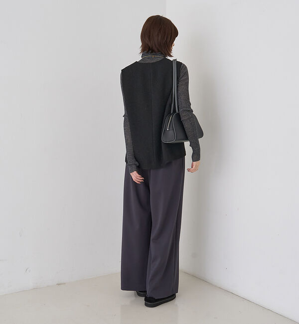 Rouge vif「【人気追加】ストレッチダンボールタックワイドパンツ」|その他|