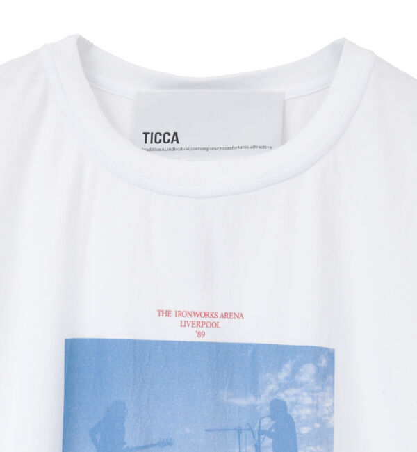 Liesse「【TICCA/ティッカ】Radio velvetフレンチTシャツ（TBFS-485 ）」|Tシャツ・カットソー|