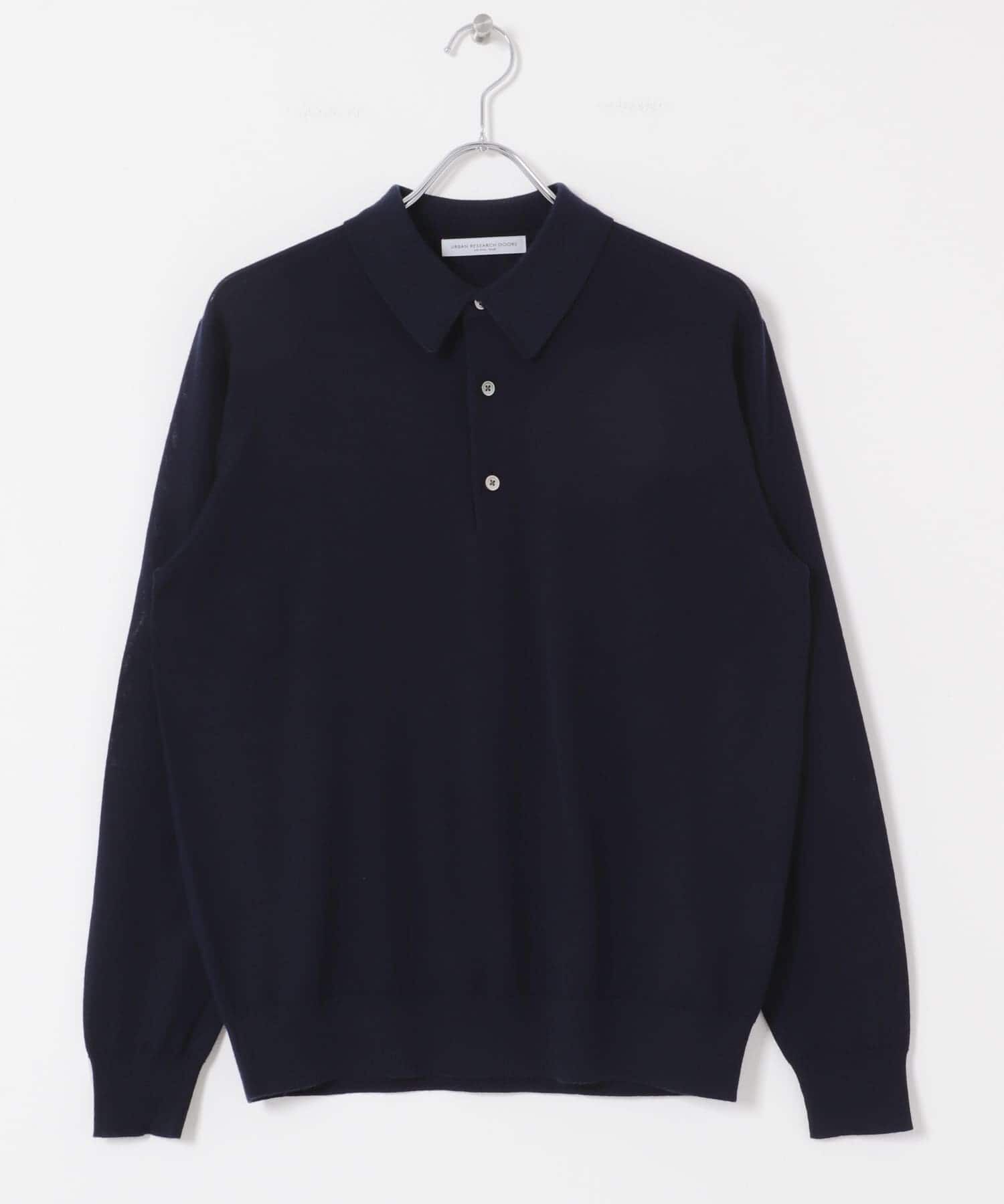 URBAN RESEARCH DOORS「LIFE STYLE TAILOR　マシンウォッシャブルハイゲージニットポロ」|シャツ・ブラウス|