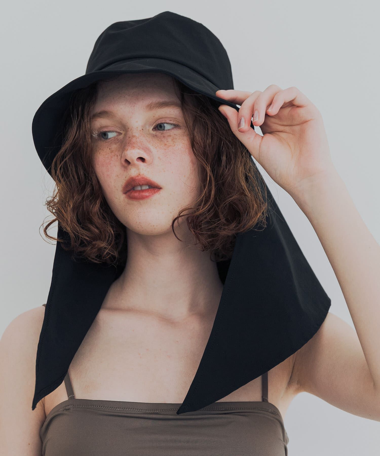 URBAN RESEARCH「『UVカット/撥水』SUN HAT」|ハット|ブラック
