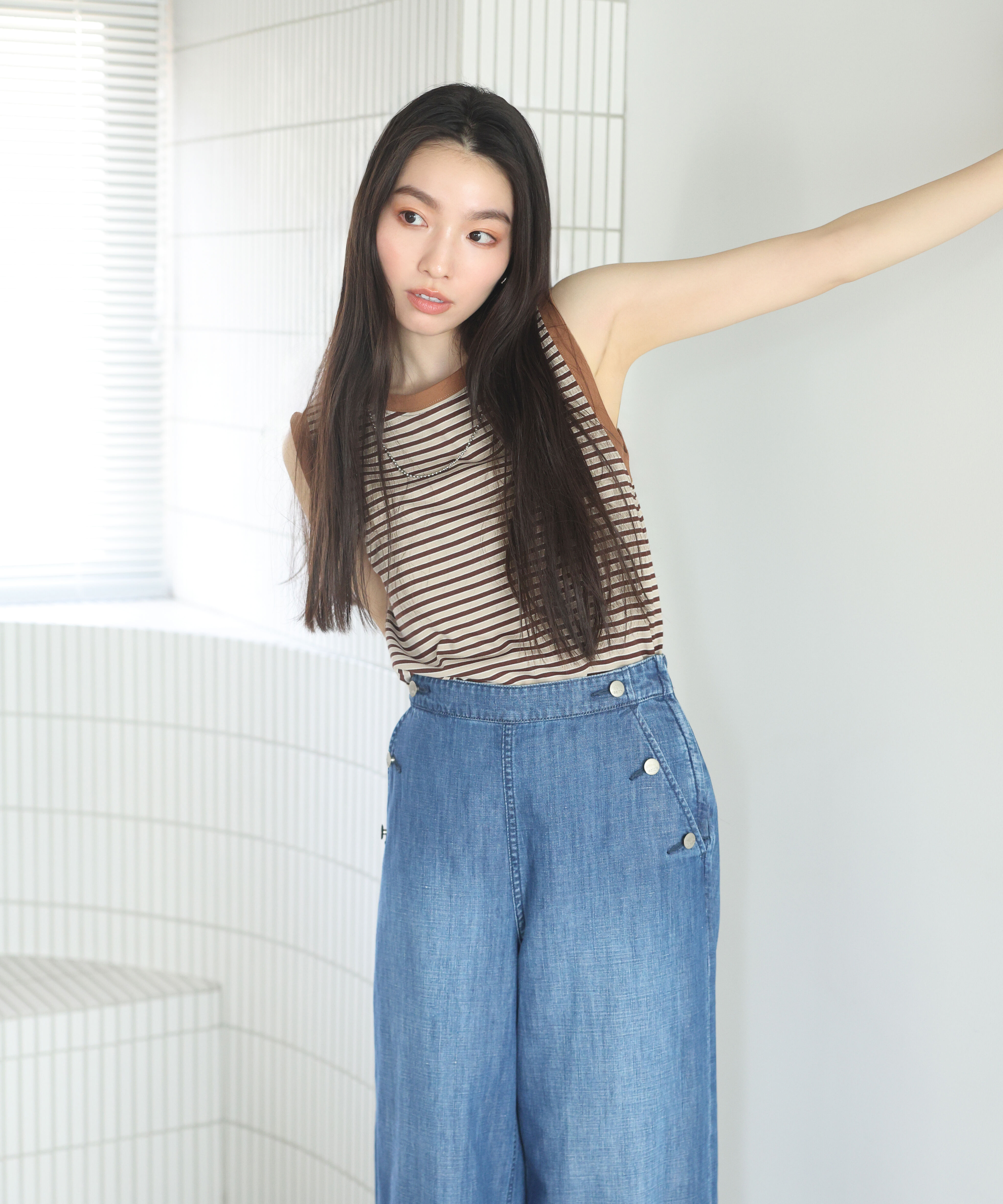  「〈N.〉ボーダーカットソー」|Tシャツ・カットソー|ブラウンボー 2