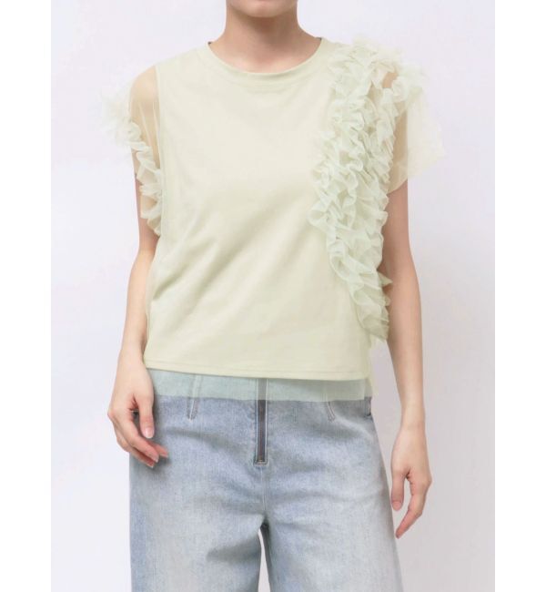 LAGUNAMOON「フリルチュールレイヤードトップス」|Tシャツ・カットソー|