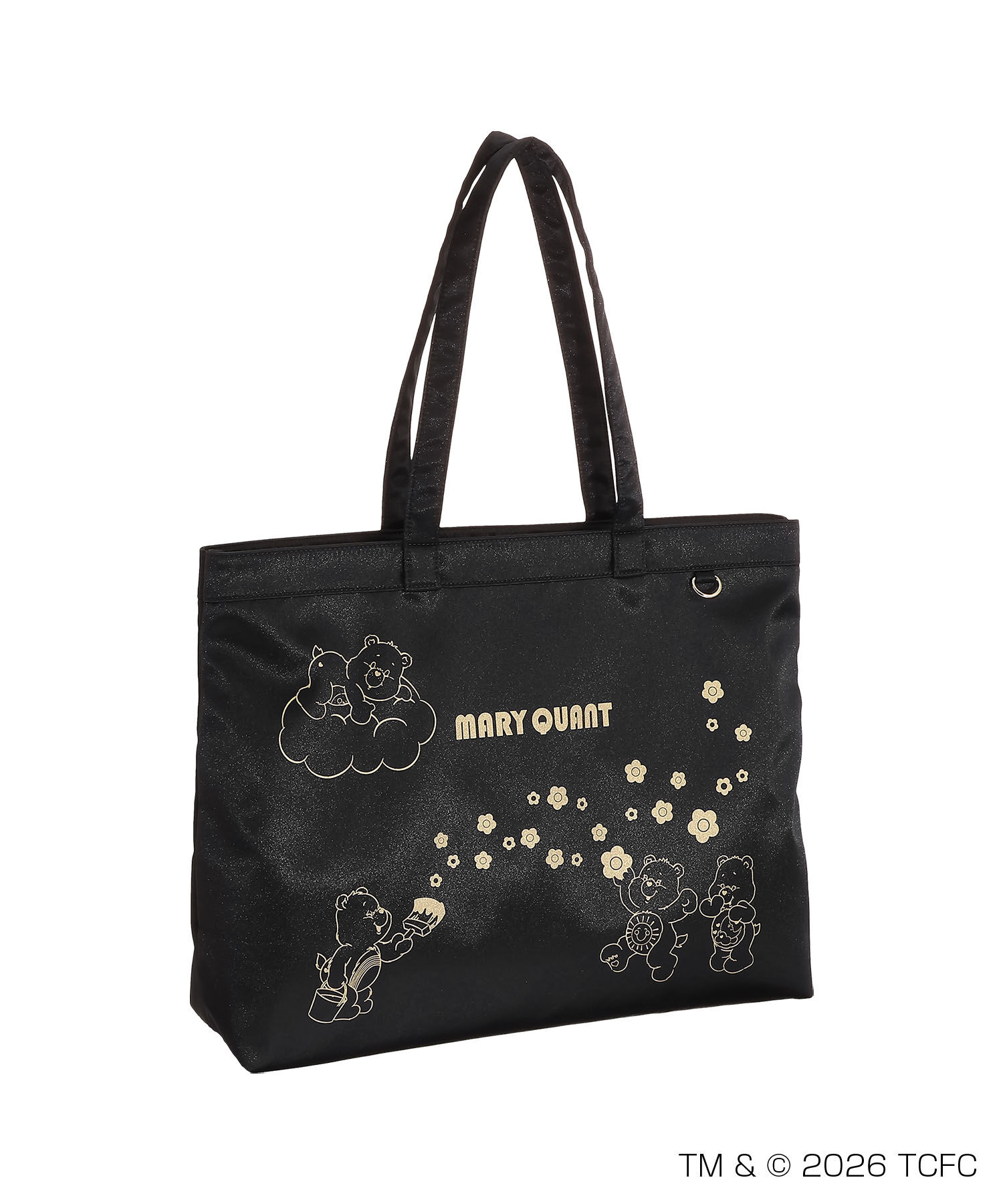 MARY QUANT「Care Bears(TM) ゴールドプリント トート」|トートバッグ|ブラック