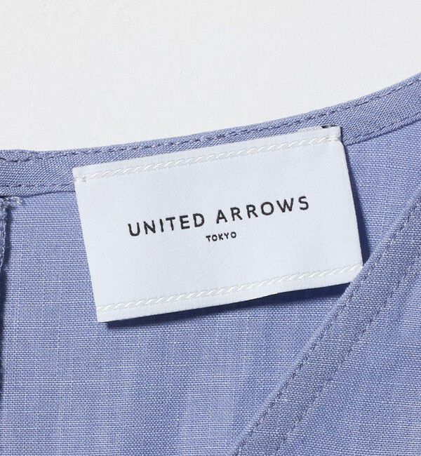 UNITED ARROWS「リネン フレア パフスリー ブブラウス ‐ウォッシャブル‐」|シャツ・ブラウス|