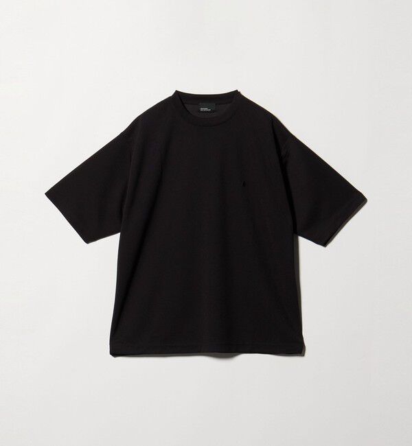 UNITED ARROWS green label relaxing「【WEB限定】JUST fit 刺繍ロゴ 半袖 Tシャツ -UVカット・吸水速乾-」|Tシャツ・カットソー|BLACK