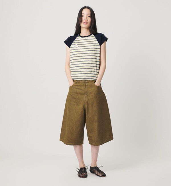BEAUTY&YOUTH UNITED ARROWS「＜Girls Department Club＞ボーダー ダブルバインダー Tシャツ」|Tシャツ・カットソー|