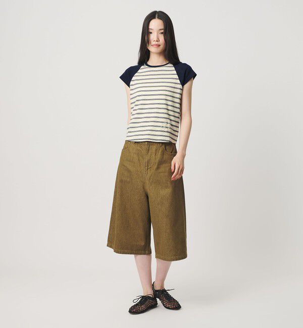 BEAUTY&YOUTH UNITED ARROWS「＜Girls Department Club＞ボーダー ダブルバインダー Tシャツ」|Tシャツ・カットソー|