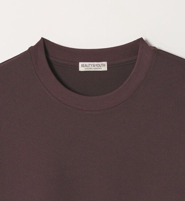 BEAUTY&YOUTH UNITED ARROWS「Air Dobby ワイドテーパード クルーネック Tシャツ ヨコストレッチ 吸水速乾 ウォッシャブル」|Tシャツ・カットソー|