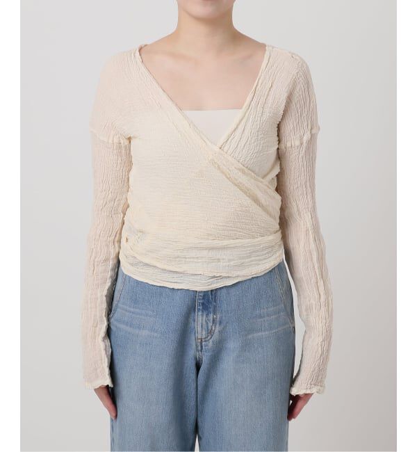 IENA「LES ATELIERS FRANCAIS DE CONFECTION Cache Coeur PE26JPCACHE」|シャツ・ブラウス|